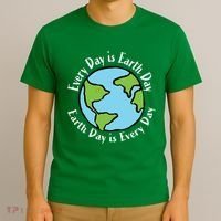 Every Day Is Earth Day World T-Shirt thumb 3