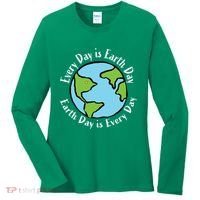 Every Day Is Earth Day World Women's Long Sleeve Shirt thumb 0