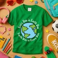 Every Day Is Earth Day World Kids T-Shirt thumb 3
