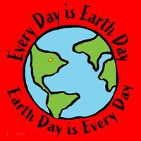 Every Day Is Earth Day World Santa Hat thumb 1