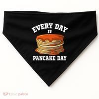 Every Day Is Pancake Day Waffle Breakfast Flapjack Hotcake Gift USA-Made Doggie Bandana thumb 0
