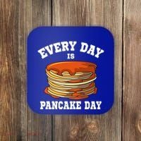 Every Day Is Pancake Day Waffle Breakfast Flapjack Hotcake Gift Coaster thumb 0