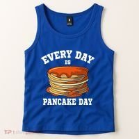 Every Day Is Pancake Day Waffle Breakfast Flapjack Hotcake Gift Tank Top thumb 2
