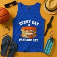 Every Day Is Pancake Day Waffle Breakfast Flapjack Hotcake Gift Tank Top thumb 4