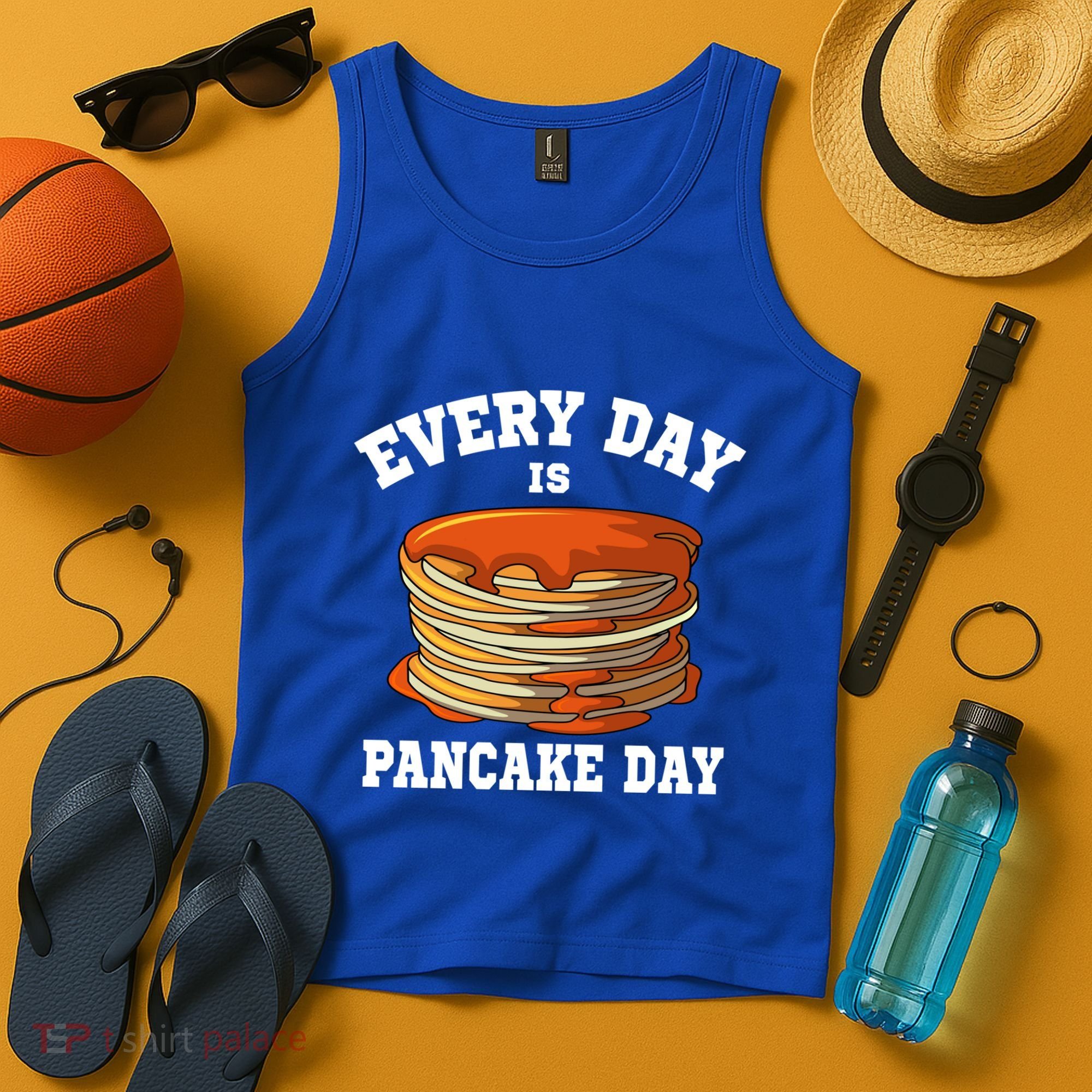 Every Day Is Pancake Day Waffle Breakfast Flapjack Hotcake Gift Tank Top