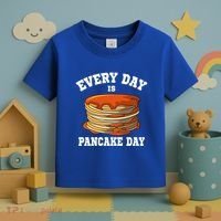 Every Day Is Pancake Day Waffle Breakfast Flapjack Hotcake Gift Toddler T-Shirt thumb 3