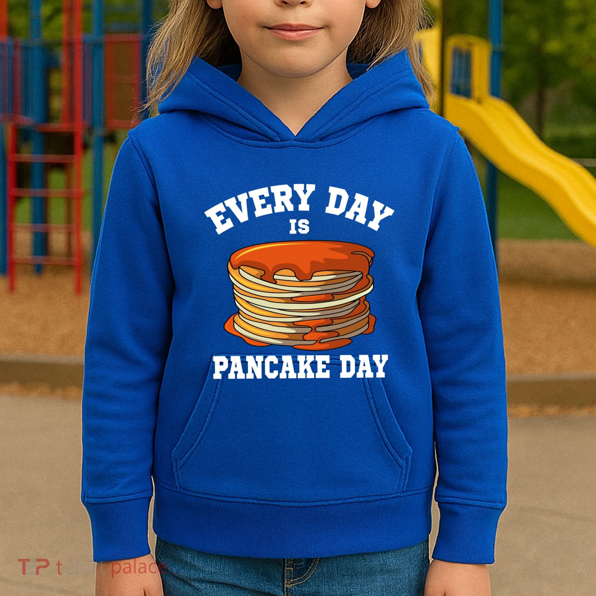 Every Day Is Pancake Day Waffle Breakfast Flapjack Hotcake Gift Kids Hoodie
