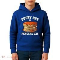 Every Day Is Pancake Day Waffle Breakfast Flapjack Hotcake Gift Kids Hoodie thumb 4