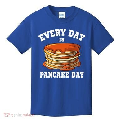 Every Day Is Pancake Day Waffle Breakfast Flapjack Hotcake Gift Kids T-Shirt