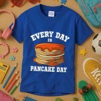 Every Day Is Pancake Day Waffle Breakfast Flapjack Hotcake Gift Kids T-Shirt thumb 3