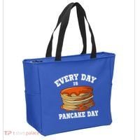 Every Day Is Pancake Day Waffle Breakfast Flapjack Hotcake Gift Tote Bag thumb 2