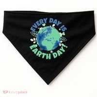 Every Day Is Earth Day Environtal Climate Change Activist Gift USA-Made Doggie Bandana thumb 0
