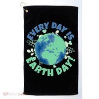 Every Day Is Earth Day Environtal Climate Change Activist Gift Golf Towel thumb 0