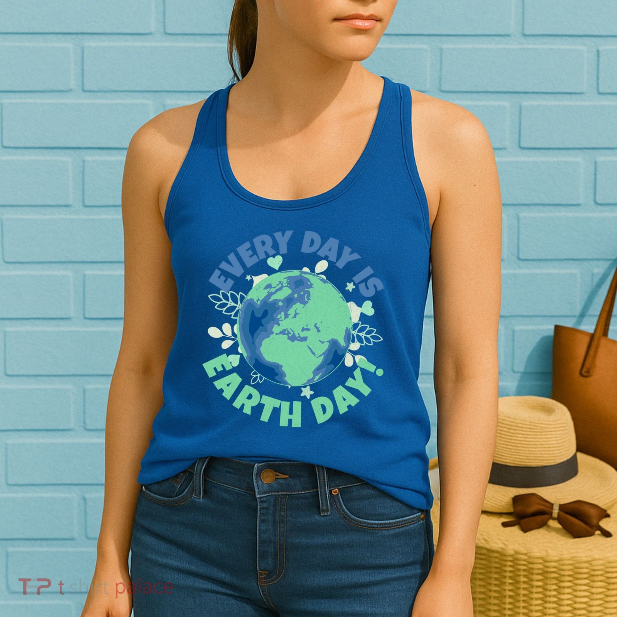 Every Day Is Earth Day Environtal Climate Change Activist Gift Women's Tank Top