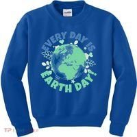Every Day Is Earth Day Environtal Climate Change Activist Gift Kids Sweatshirt thumb 0