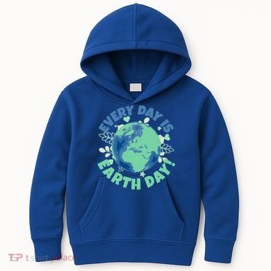 Every Day Is Earth Day Environtal Climate Change Activist Gift Kids Hoodie