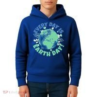 Every Day Is Earth Day Environtal Climate Change Activist Gift Kids Hoodie thumb 4