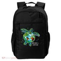 Earth Day Is Every Day Funny Sea Turtle Animal Saving Earth Backpack thumb 0