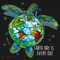 Earth Day Is Every Day Funny Sea Turtle Animal Saving Earth Backpack thumb 2
