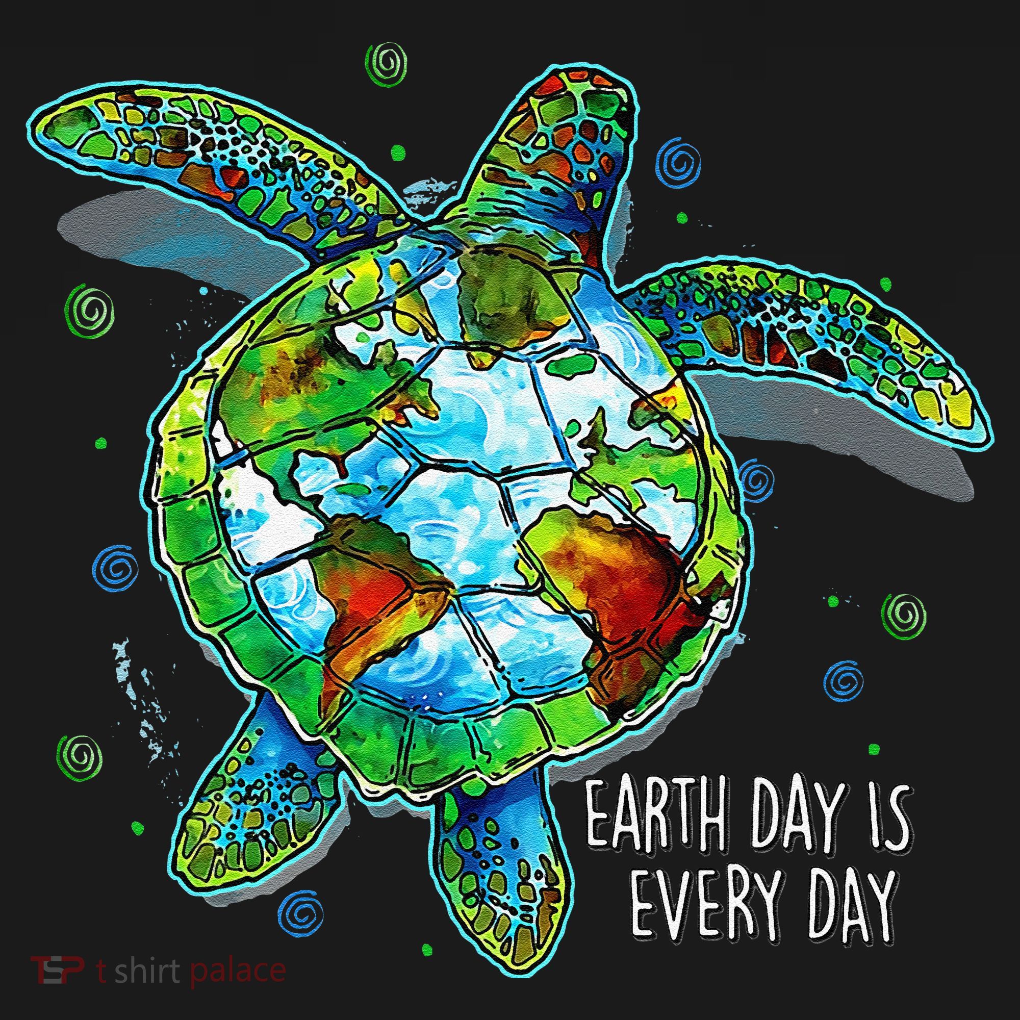 Earth Day Is Every Day Funny Sea Turtle Animal Saving Earth Backpack