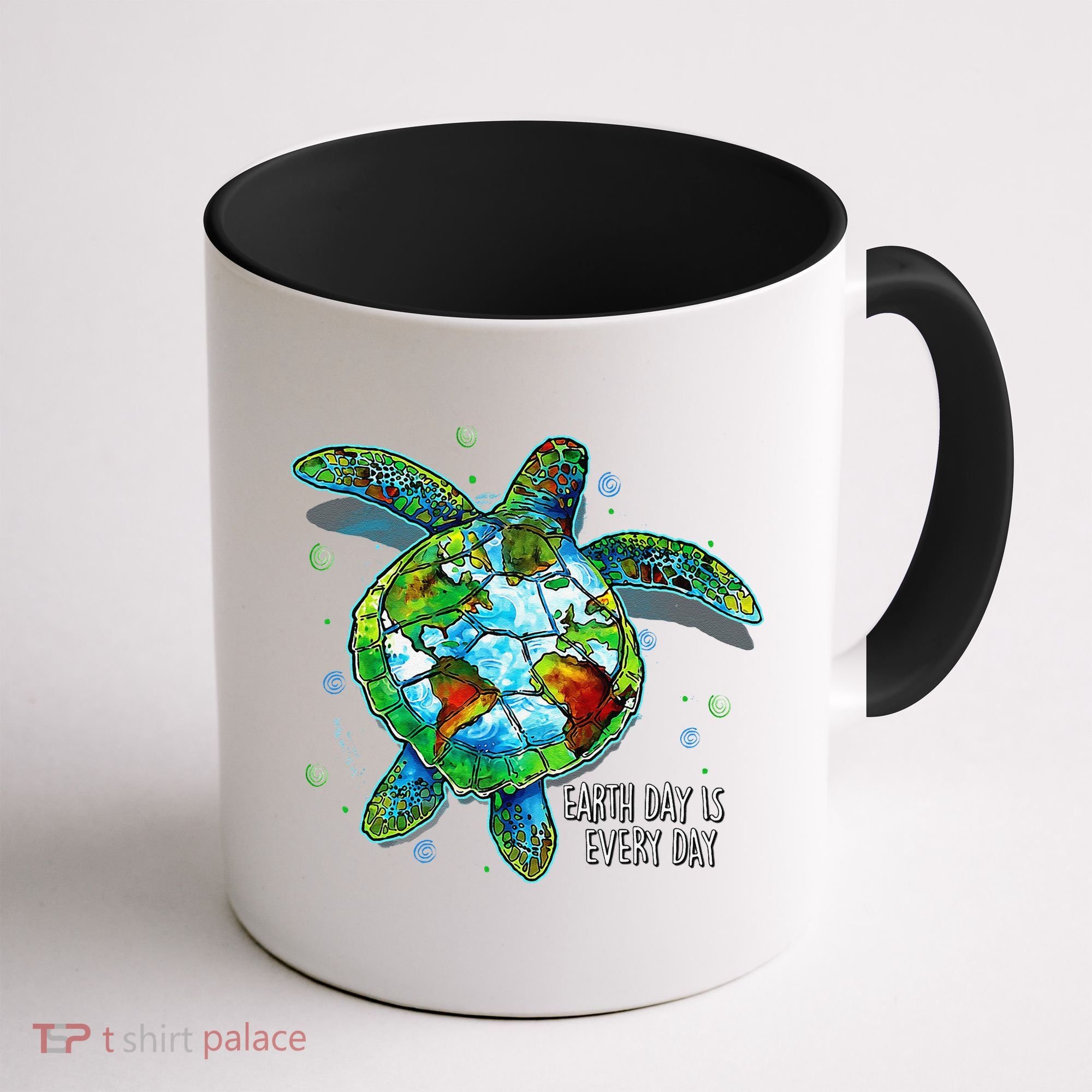 Earth Day Is Every Day Funny Sea Turtle Animal Saving Earth Coffee Mug
