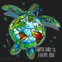 Earth Day Is Every Day Funny Sea Turtle Animal Saving Earth Tumbler thumb 3