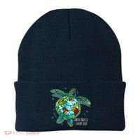 Earth Day Is Every Day Funny Sea Turtle Animal Saving Earth Beanie thumb 0