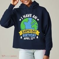 Earth Day Is My Birthday Pro Environment Party Gifts Ladies Heavyweight Boxy Pullover Hoodie thumb 0