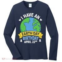 Earth Day Is My Birthday Pro Environment Party Gifts Women's Long Sleeve Shirt thumb 0