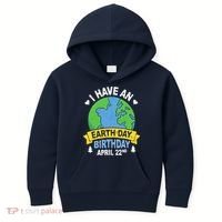 Earth Day Is My Birthday Pro Environment Party Gifts Kids Hoodie thumb 0