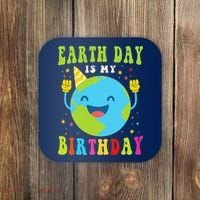 Earth Day Is My Birthday Pro Environment Birthday Party Coaster thumb 0