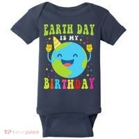 Earth Day Is My Birthday Pro Environment Birthday Party Baby Bodysuit thumb 0