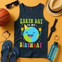 Earth Day Is My Birthday Pro Environment Birthday Party Tank Top thumb 4