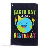 Earth Day Is My Birthday Pro Environment Birthday Party Golf Towel thumb 0