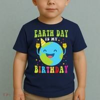 Earth Day Is My Birthday Pro Environment Birthday Party Toddler T-Shirt thumb 2