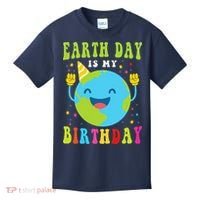 Earth Day Is My Birthday Pro Environment Birthday Party Kids T-Shirt thumb 0