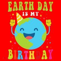 Earth Day Is My Birthday Pro Environment Birthday Party Santa Hat thumb 1