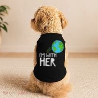 Earth Day I'm With Her World Nature Funny Environment Cool Doggie Tank thumb 2