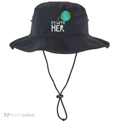 Earth Day I'm With Her World Nature Funny Environment Cool Bucket Hat