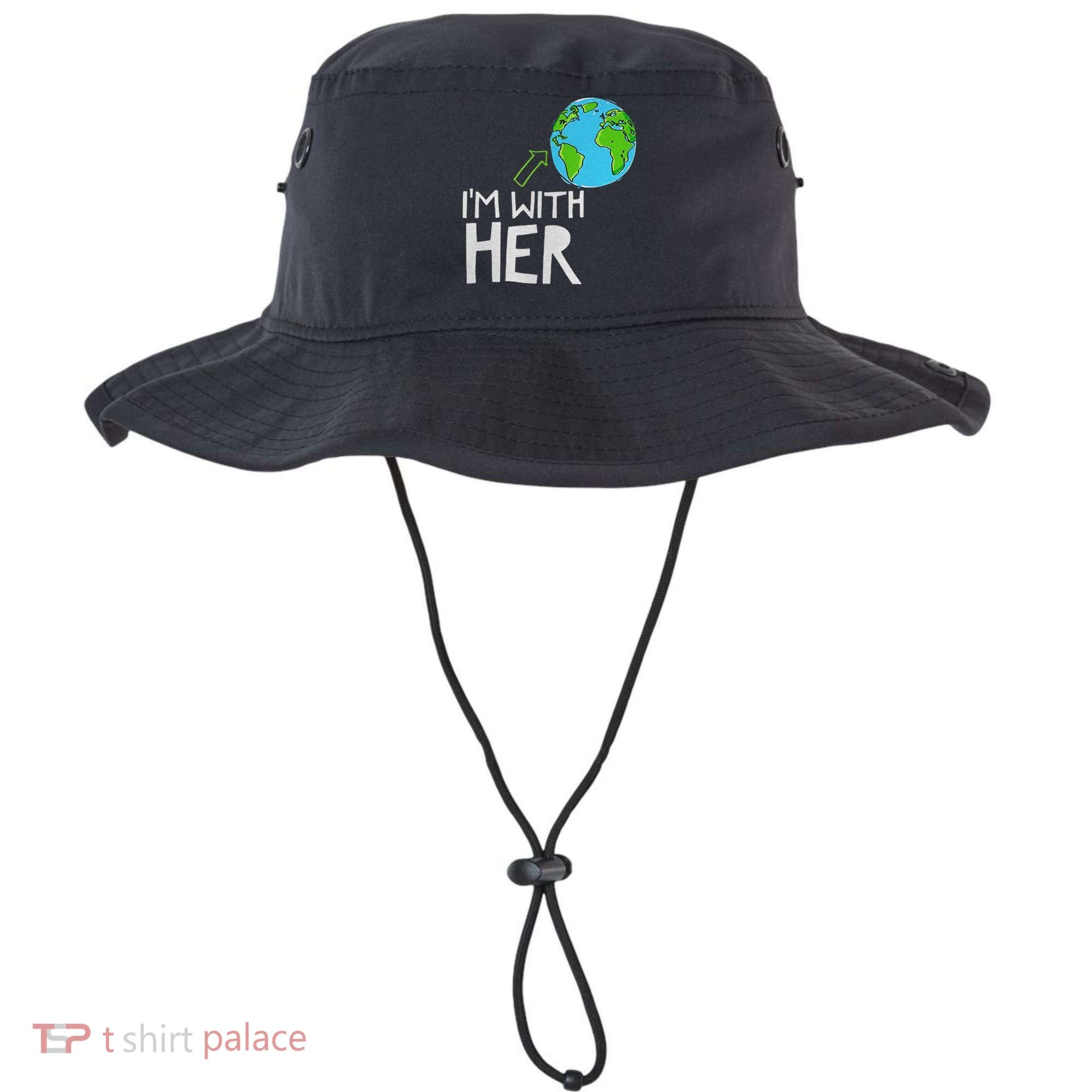 Earth Day I'm With Her World Nature Funny Environment Cool Bucket Hat