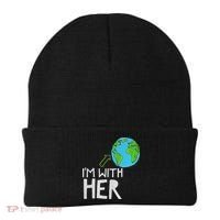 Earth Day I'm With Her World Nature Funny Environment Cool Beanie thumb 0