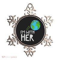 Earth Day I'm With Her World Nature Funny Environment Cool Ornament thumb 0