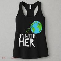 Earth Day I'm With Her World Nature Funny Environment Cool Women's Tank Top thumb 3