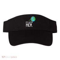 Earth Day I'm With Her World Nature Funny Environment Cool Visor thumb 0