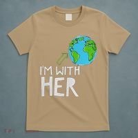 Earth Day I'm With Her World Nature Funny Environment Cool T-Shirt thumb 5