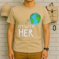 Earth Day I'm With Her World Nature Funny Environment Cool T-Shirt thumb 6