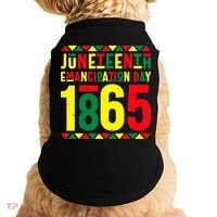 Emancipation Day Juneteenth African 1865 Freedom American Doggie Tank thumb 0