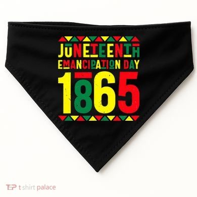 Emancipation Day Juneteenth African 1865 Freedom American USA-Made Doggie Bandana