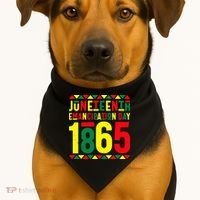 Emancipation Day Juneteenth African 1865 Freedom American USA-Made Doggie Bandana thumb 1