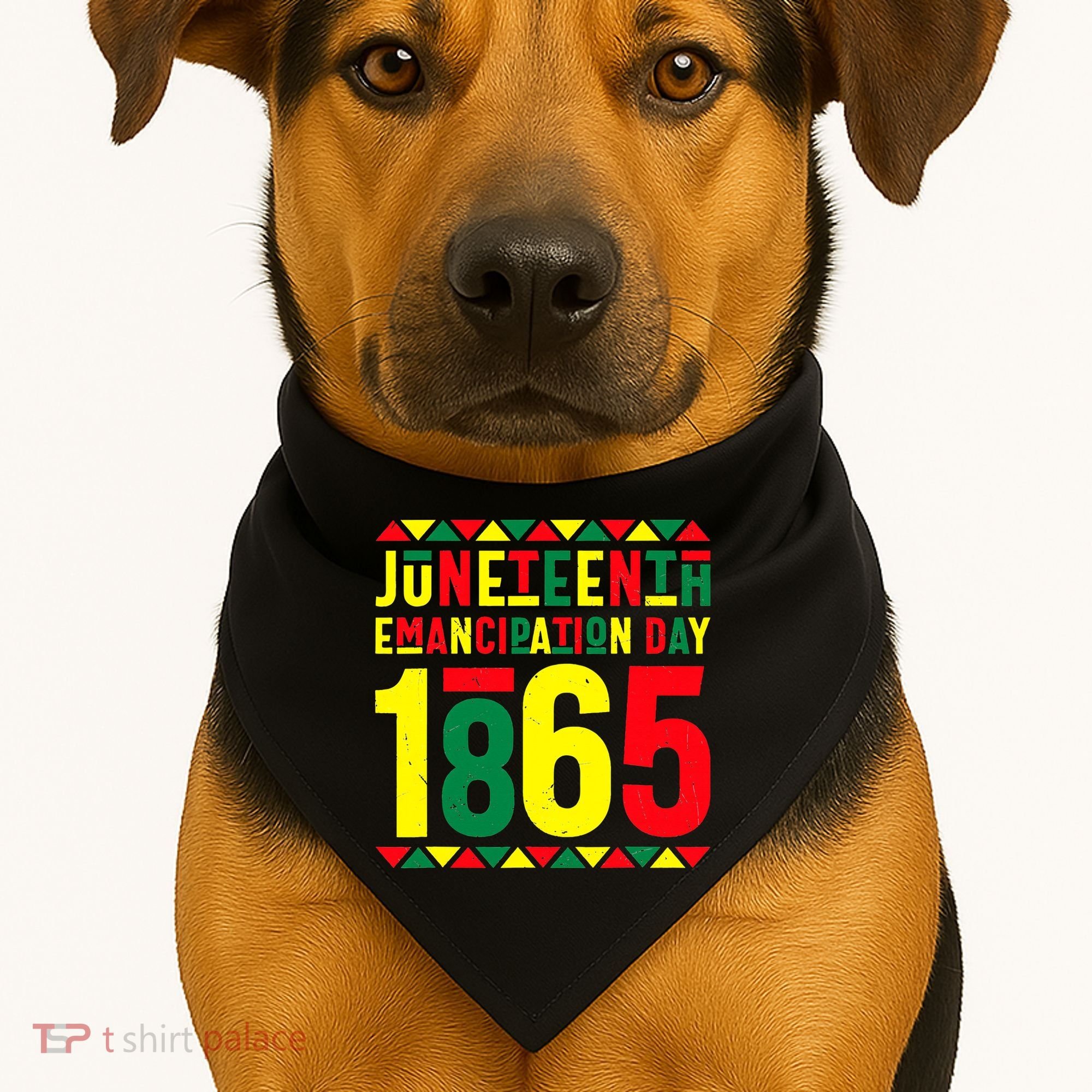 Emancipation Day Juneteenth African 1865 Freedom American USA-Made Doggie Bandana